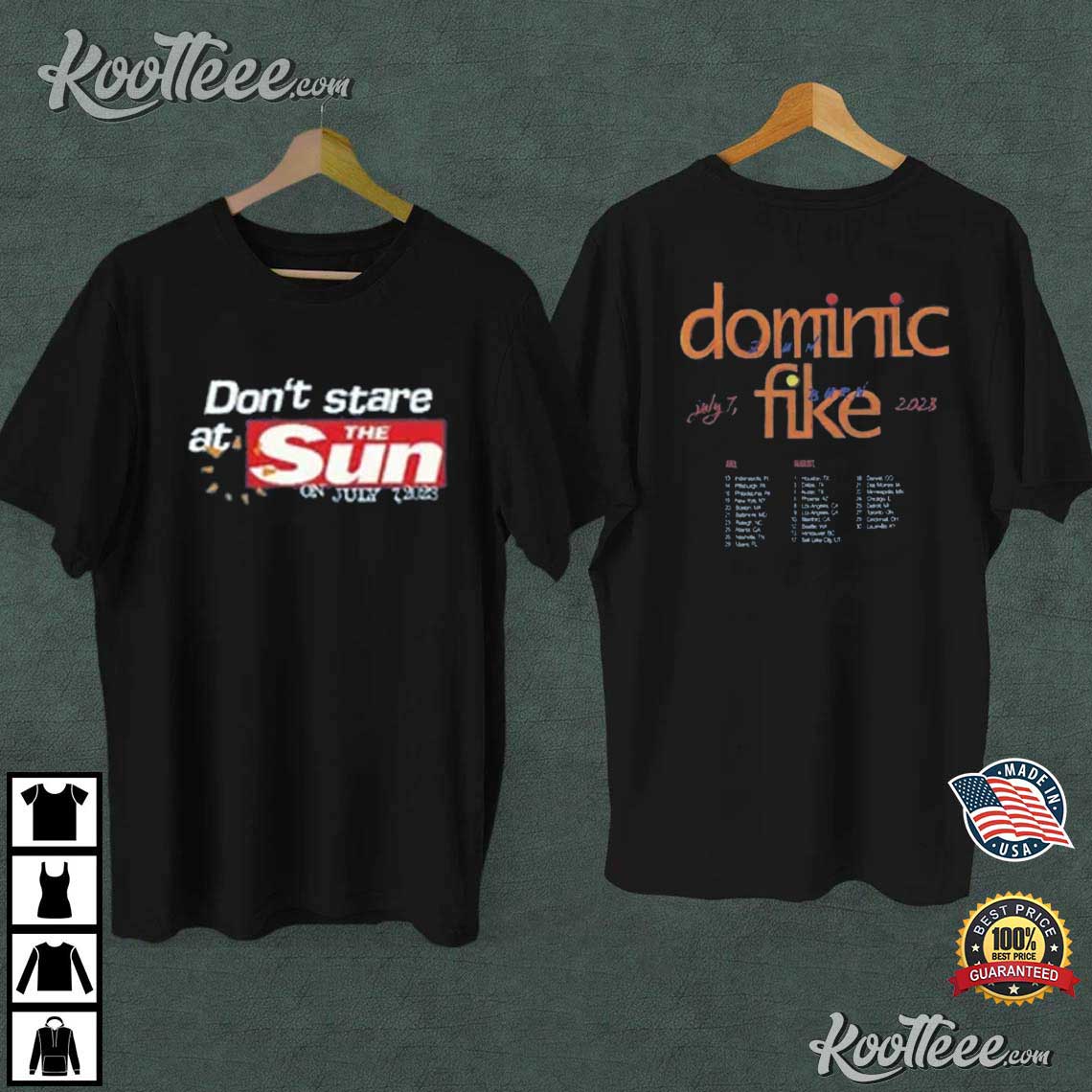 Dominic Fike Don’t Stare At The Sun Tour T-shirt