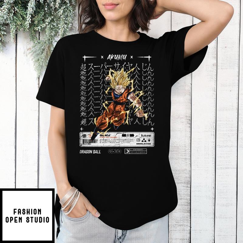 Dragon Ball ‘goku Super Saiyan 2’ Vintage Anime T-shirt