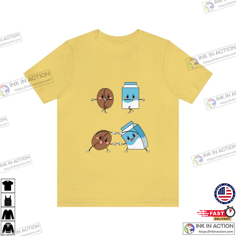 Dragon Ball Fusions Cute Combo Coffee & Milk Food T-shirt