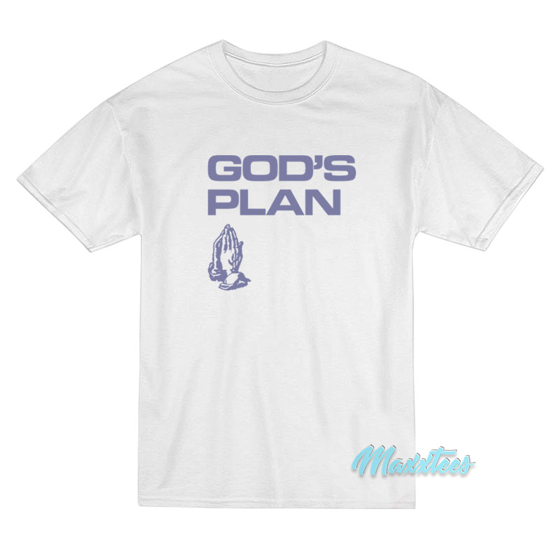Drake God's Plan Praying Hands T-shirt