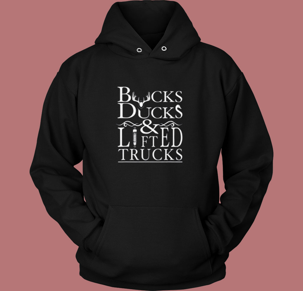 Ducks & Lifted Trucks Vintage Hoodie