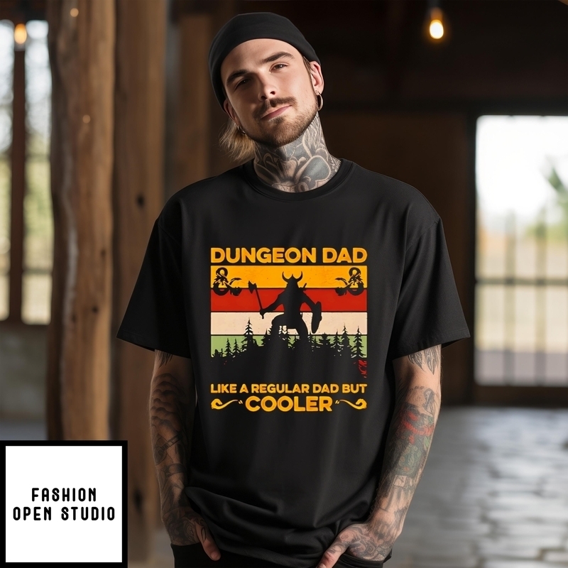 Dungeon Dad Like A Regular Dad Gift For Men Father’s Day T-shirt