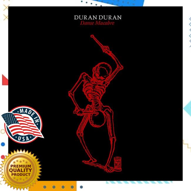 Duran Duran Official Store Merch Black Unisex T – Dm Red Skeleton