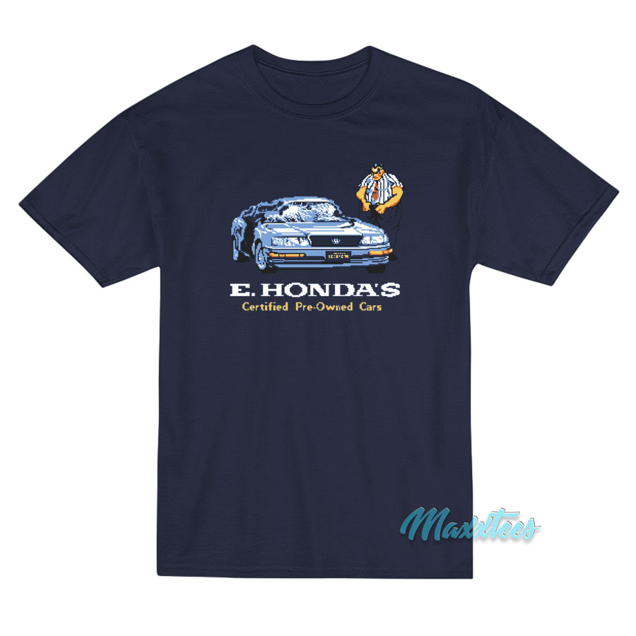 E Honda's Pre-owned Cars Street Fighter T-shirt