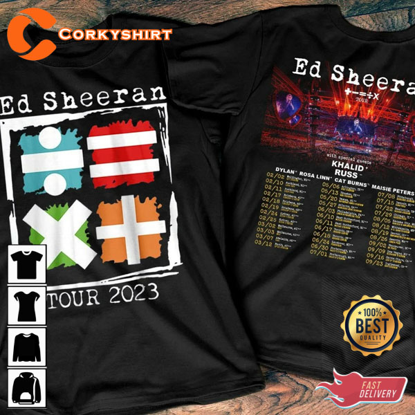 Ed Sheeran Mathematics Tour Australia – Us 2023 Unisex Shirt Design