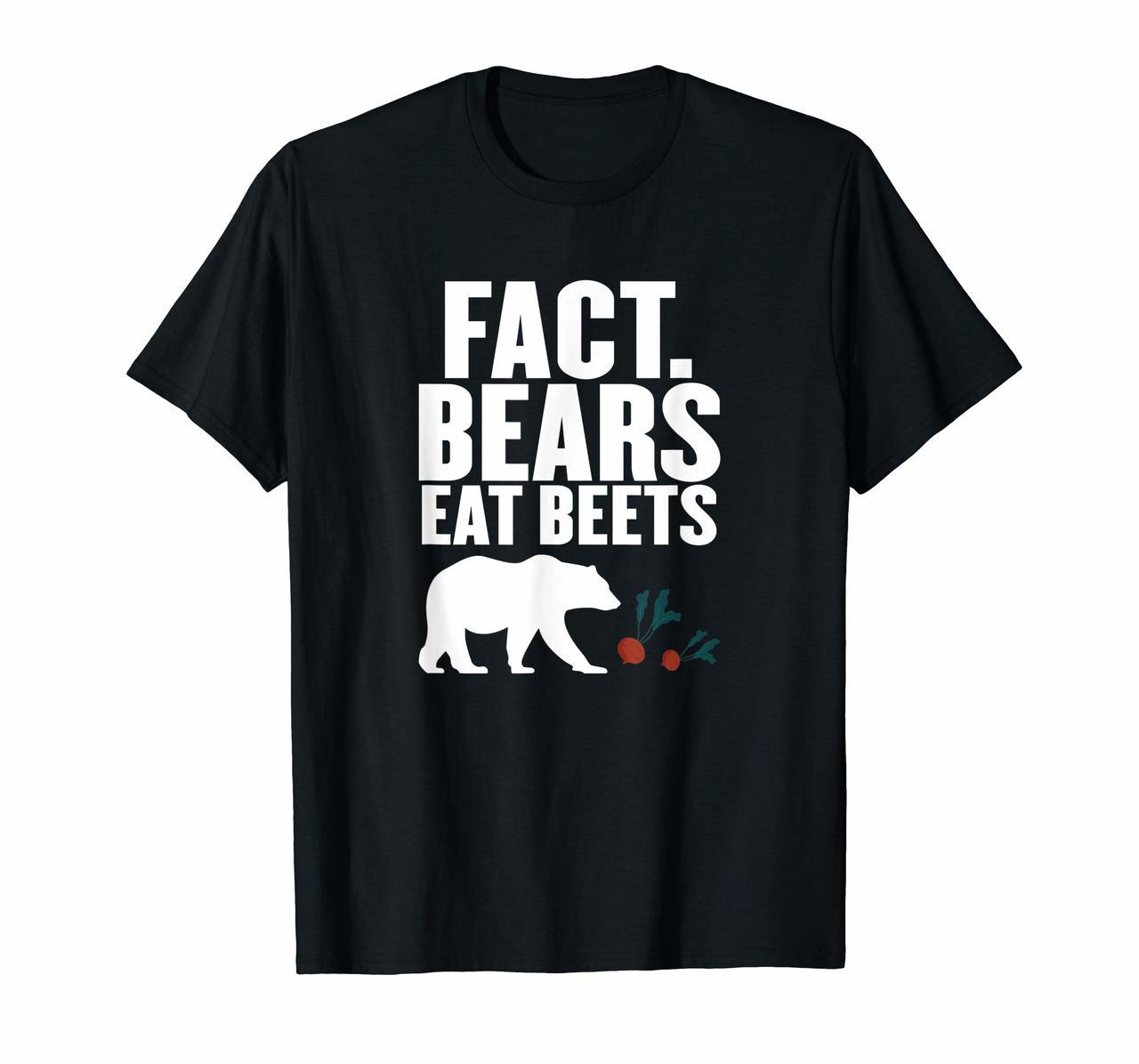 Fact Bears Eat Beets Funny Animal Vegetable T Shirt