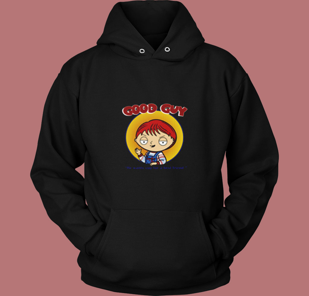 Family Guy X Child's Play Good Guy Chucky Stewie He Wants You Vintage Hoodie