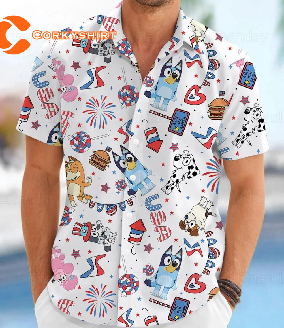 Father’s Day Bluey Hawaiian Shirt