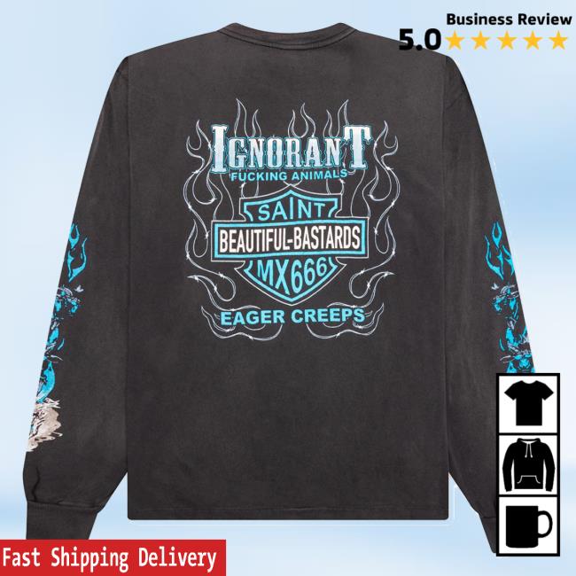 Feature Merch Store Saint Michael Beautiful Bastards Ls Tee – Black