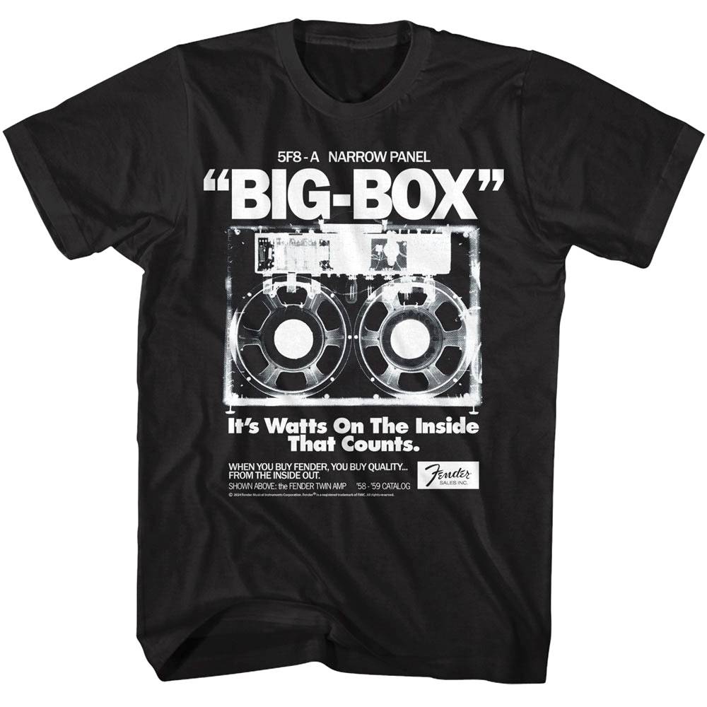 Fender Big-box Watts On The Inside Men's T Shirt