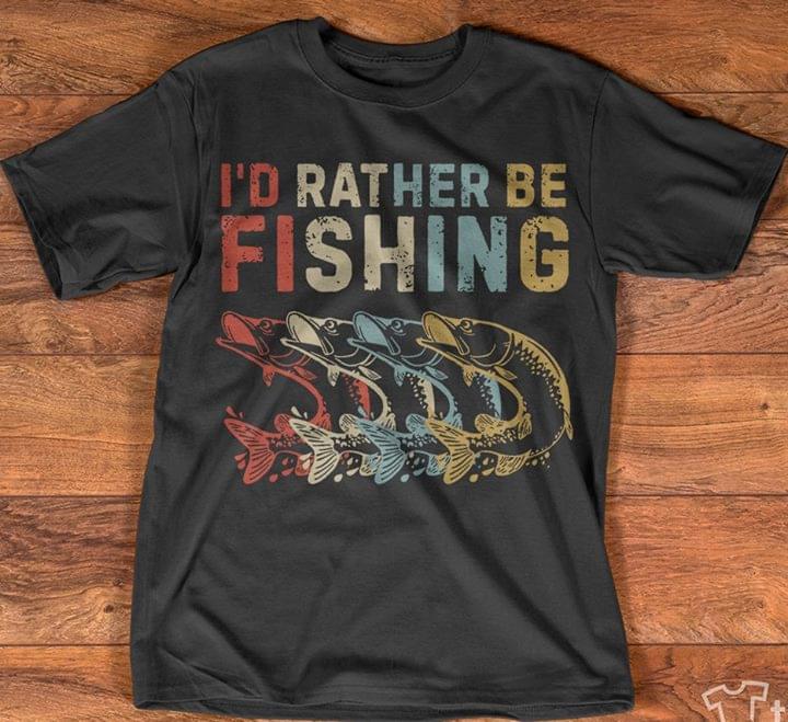 Fishing Boi I'd Rather Be Fishing Shirt