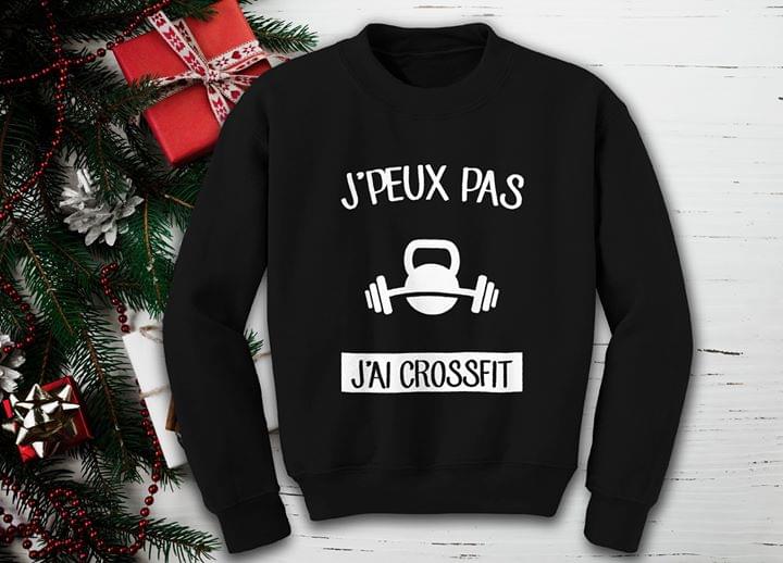 Fitness Gymer J'peux Pas J'ai Crossfit Xmas Shirt