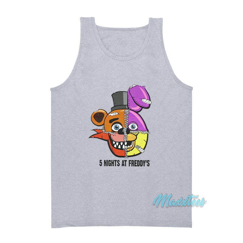 Five Nights At Freddy's Split Face Tank Top