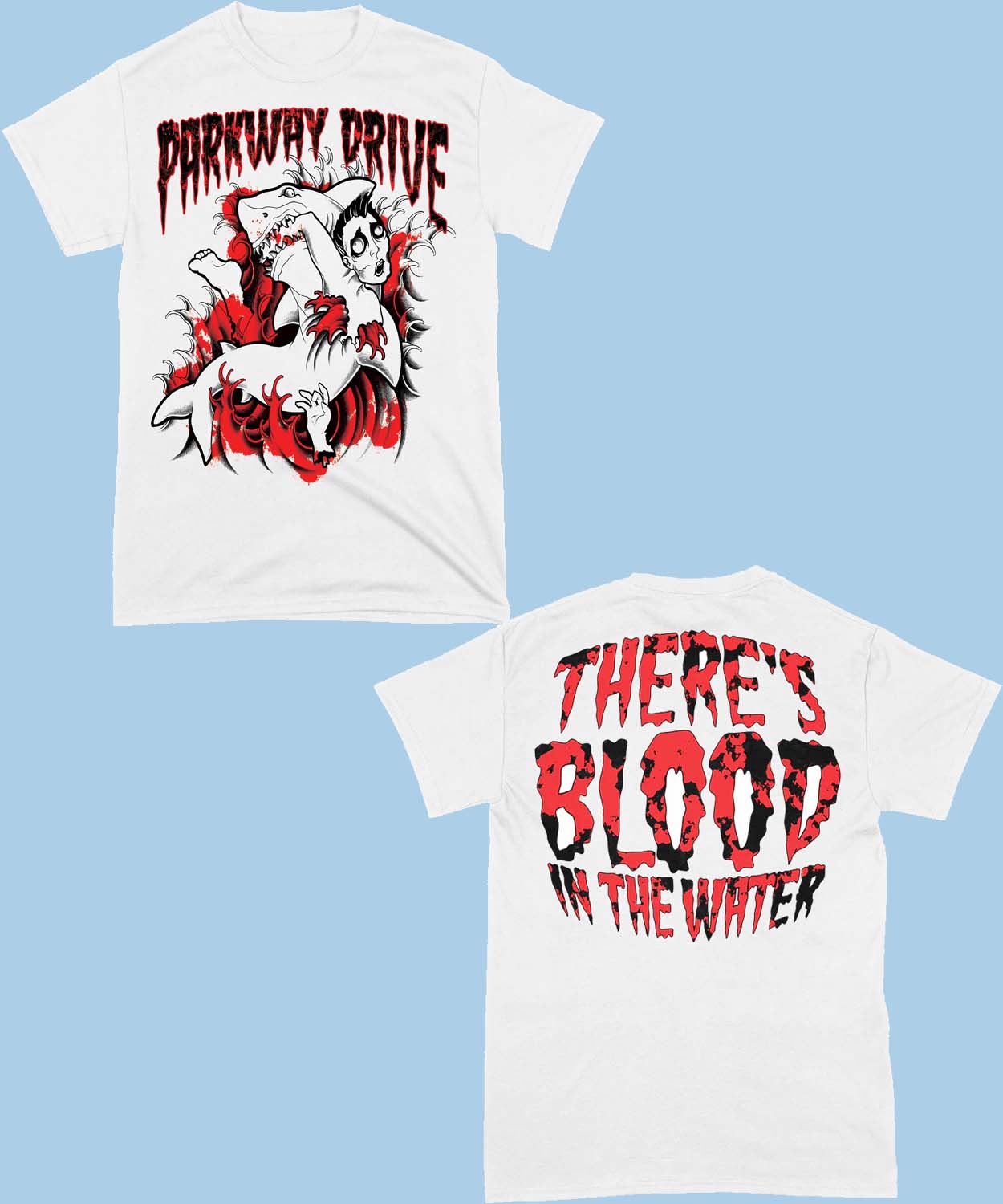 Flagship Apparel Merch Parkway Drive There’s Blood In The Water T-shirt