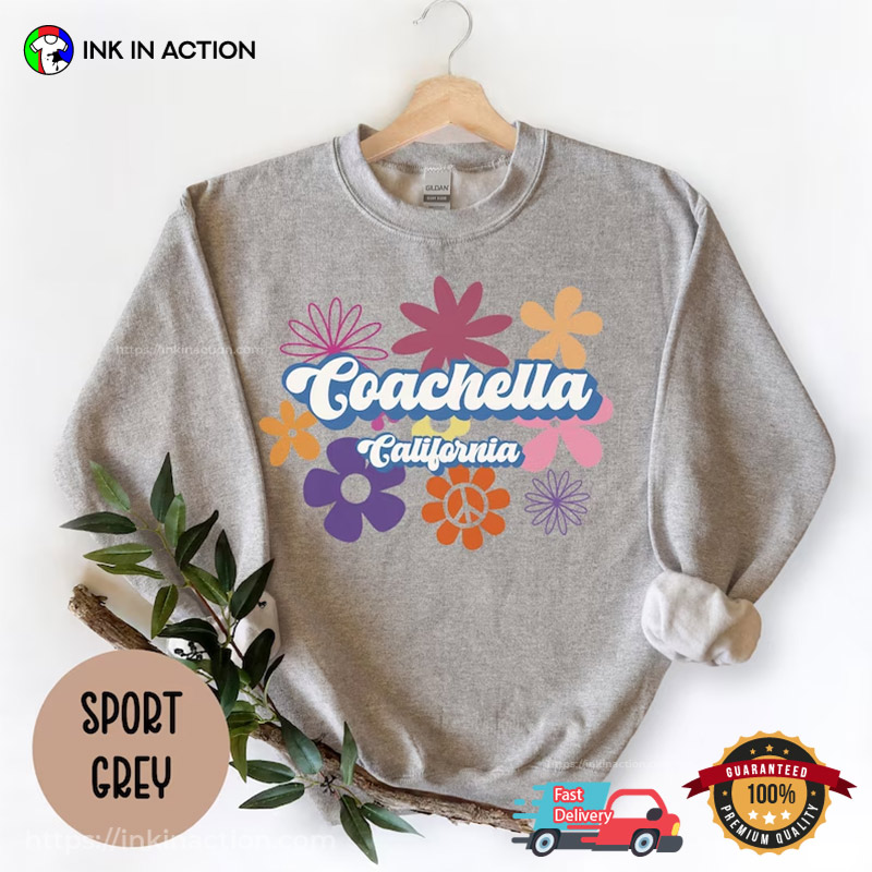 Floral Coachella Music & Arts Festival 2024 T-shirt