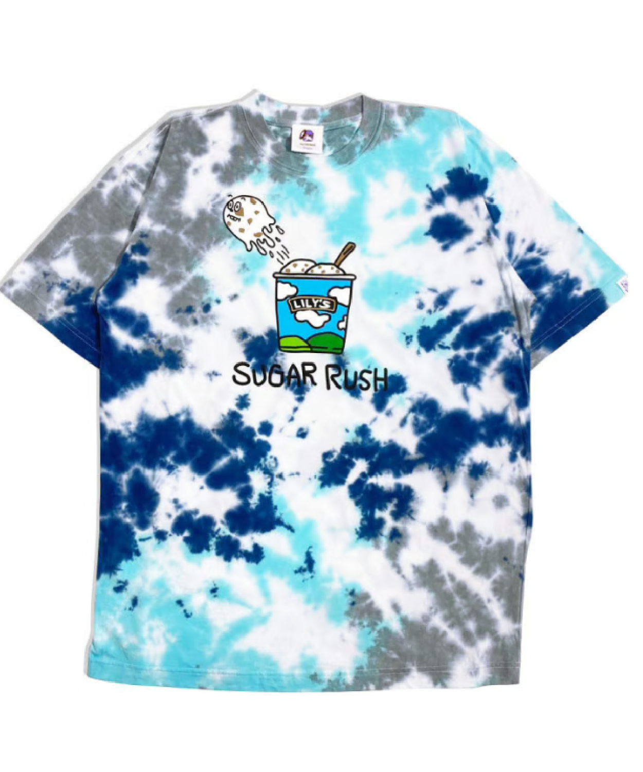 Fly Ice Cream Blue Tiedye Lily’s Ice Cream Shop