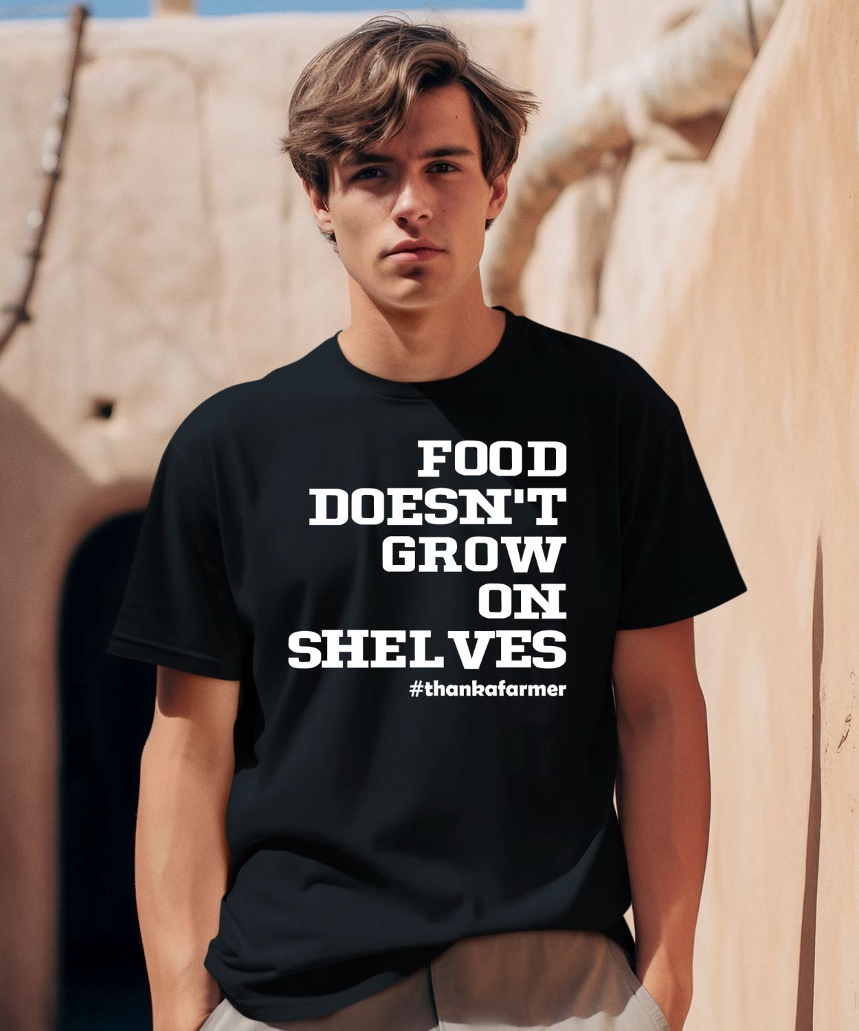 Food Doesn’t Grow On Shelves Shirt