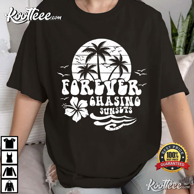 Forever Chasing Sunsets Women’s Aesthetic T-shirt