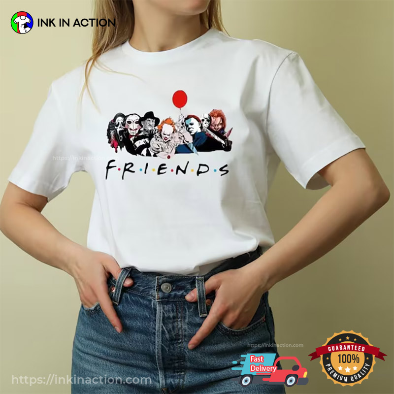 Freddy, Jason, Pennywise, Michael Myers & Chucky Horror T-shirt