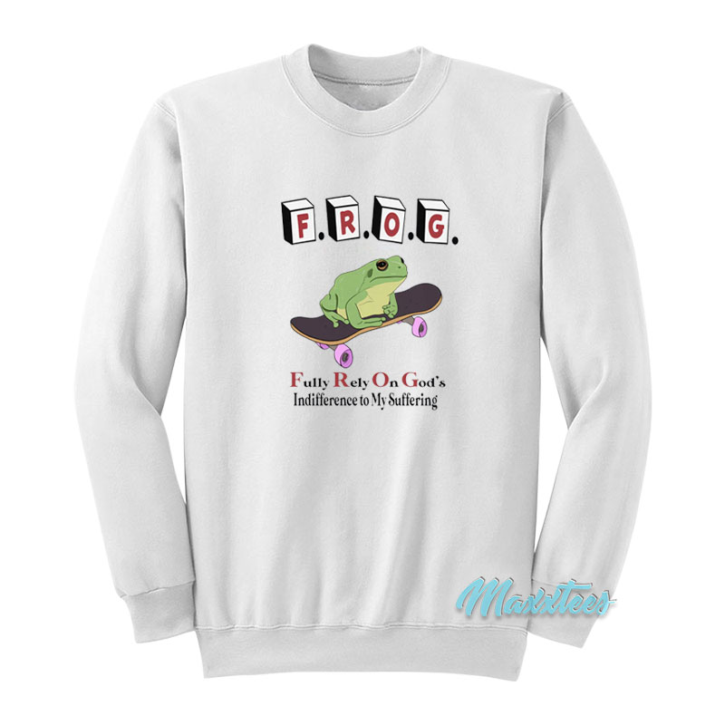 Frog Fully Rely On God's Sweatshirt