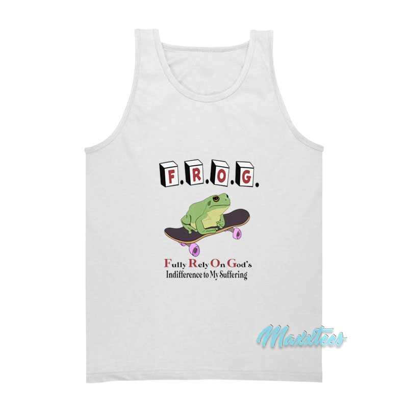 Frog Fully Rely On God's Tank Top