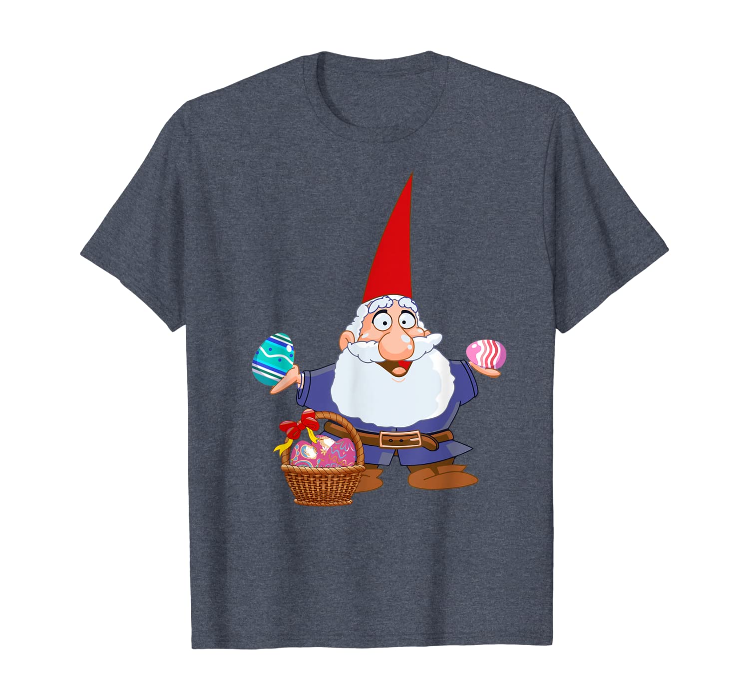 Funny gnome easter bunny eggs costume easter day gift t shirt 3