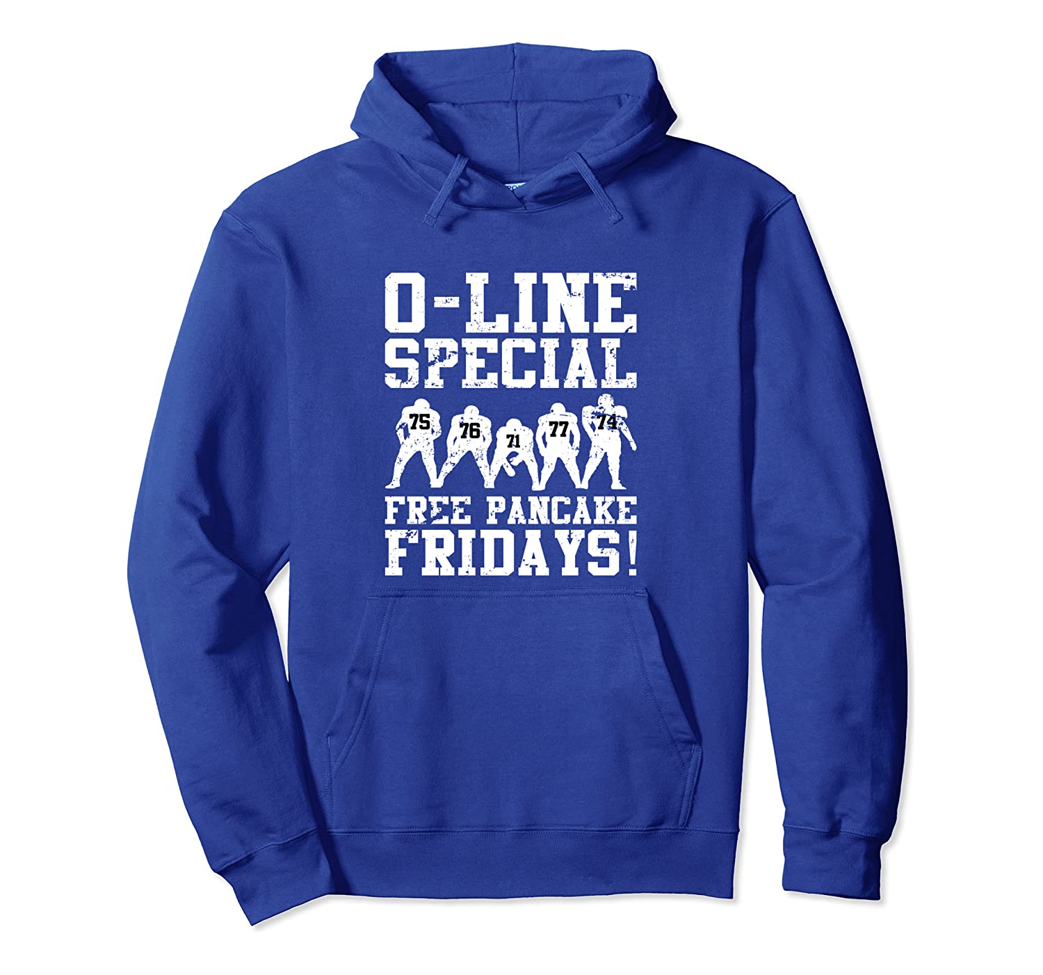 Funny Offensive Line Free Pancakes Served Football Lineman Pullover Hoodie