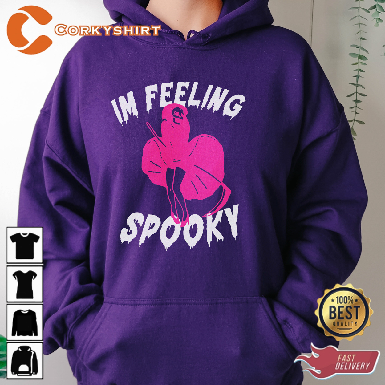 Funny Women’s Halloween Hoodie Marilyn Monroe Ghost