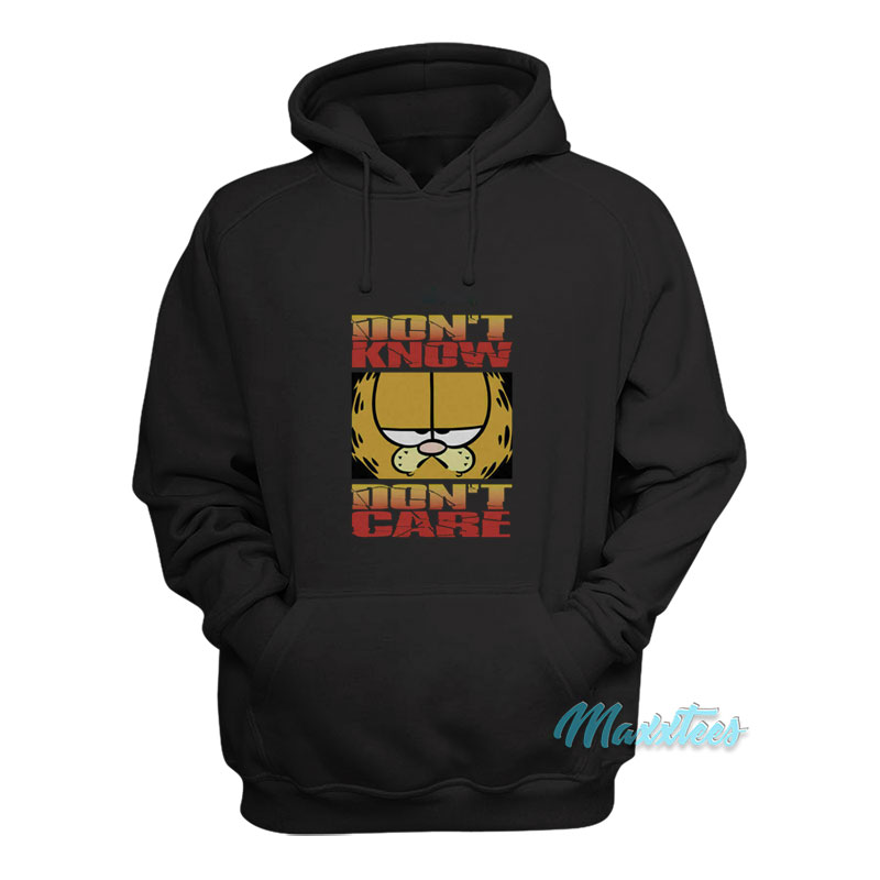 Garfield Don't Know Don't Care Hoodie