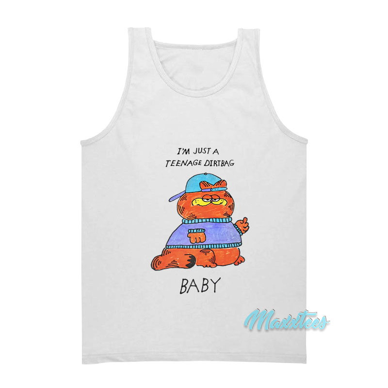 Garfield I'm Just A Teenage Dirtbag Baby Tank Top