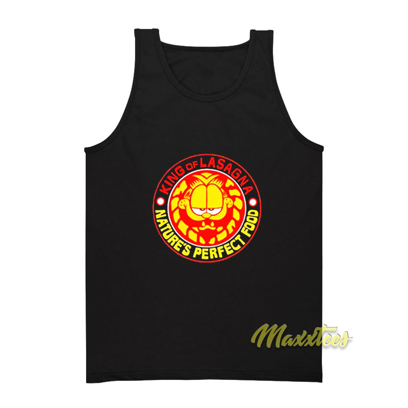Garfield King Of Lasagna Nature's Perfect Food Tank Top