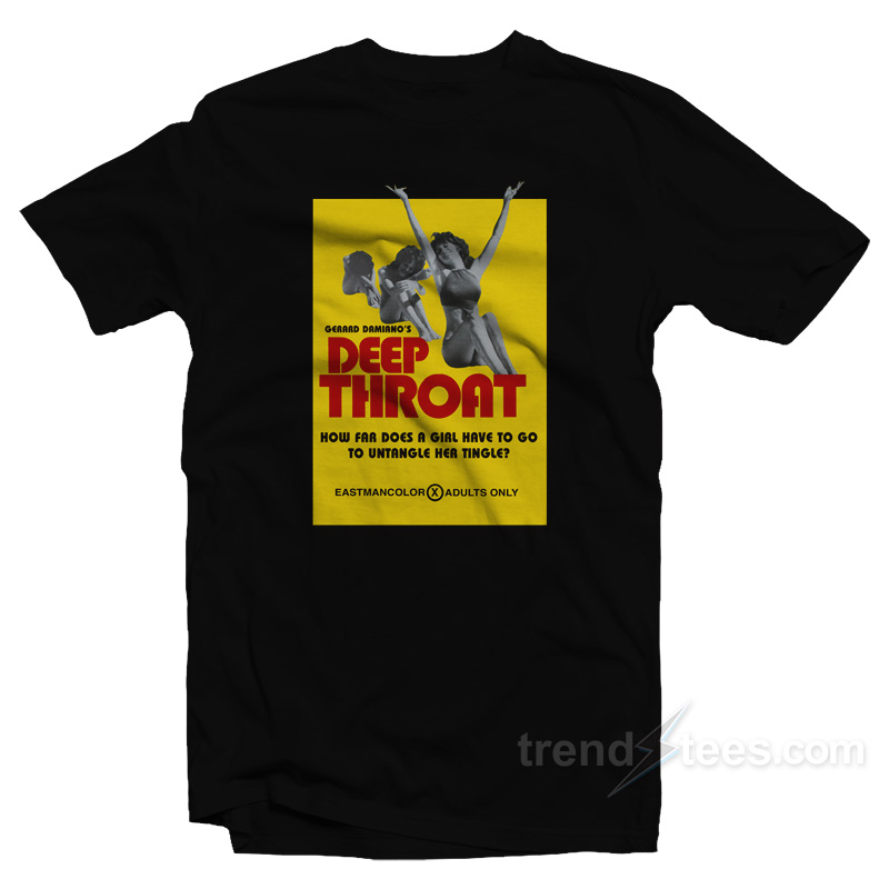 Gerard Damiano's Deep Throat Movie Poster T-shirt
