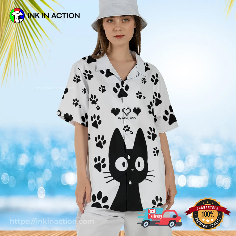 Ghibli Kiki’s Delivery Service Jiji Hawaiian Shirt