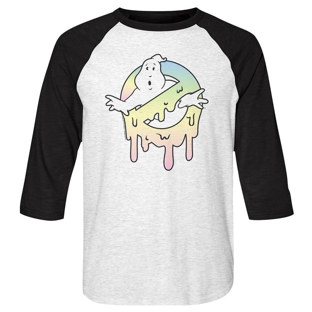 Ghostbusters Pastel No Ghost Icon Men's Raglan Shirt