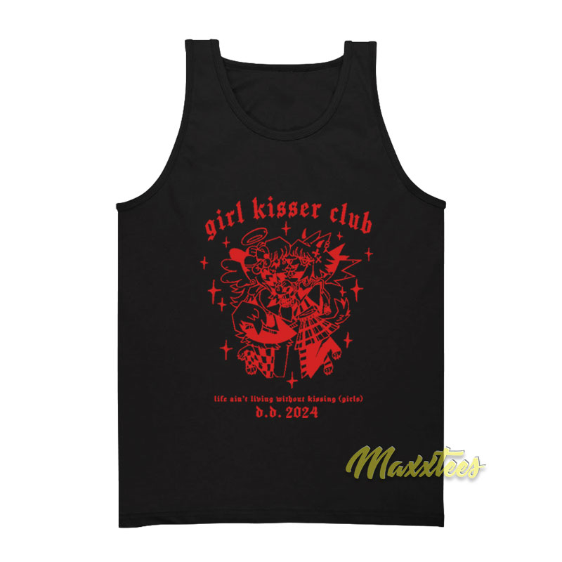 Girl Kisser Club Life Ain't Living Without Kissing Girls Tank Top