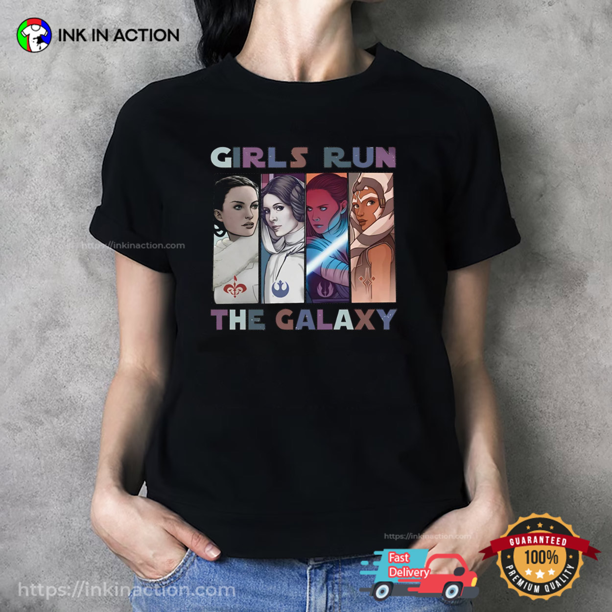 Girls Run The Galaxy Galaxy’s Edge Star Wars Tee