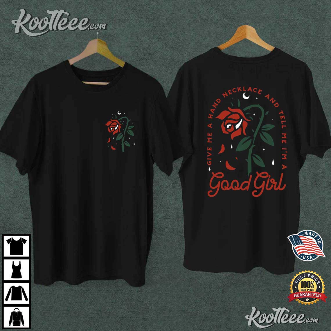 Give Me A Hand Tell Me I’m A Good Girl Bookish Gift T-shirt