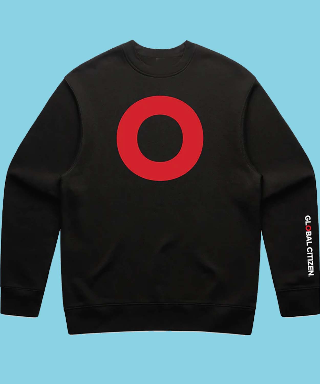 Global Citizen Merch Red O Men’s Relaxed Crewneck