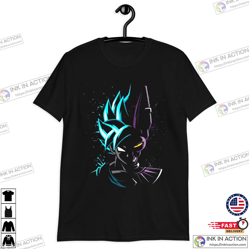 Goku & Beerus Dragon Ball Super Hero Dbz Shirt, Goku Super Saiyan Vintage 80s 90s Dragon Ball Z Anime, Manga Gift Fan