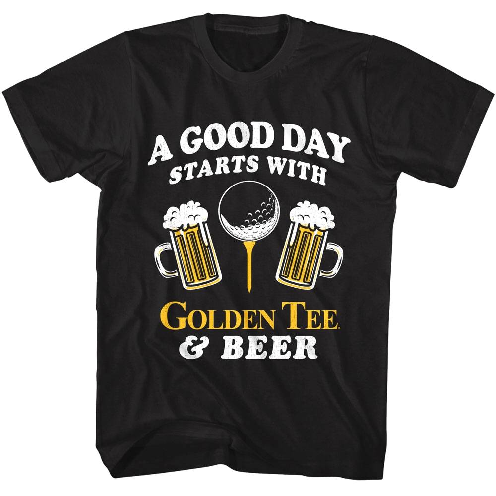 Golden Tee Good Day With Beer Men's T Shirt