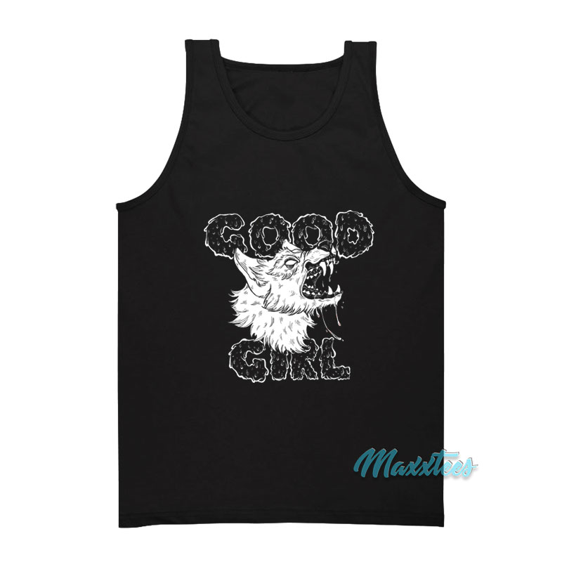 Good Girl Black Women's Flowy Muscle Tank Top