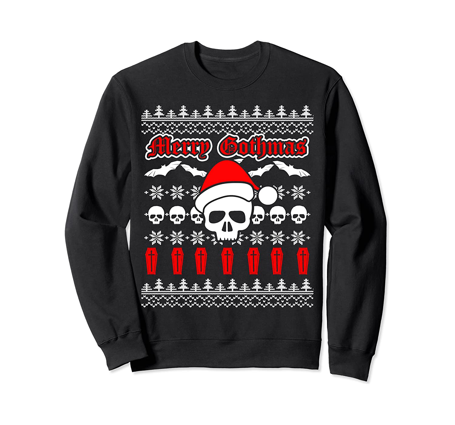 Goth christmas sweatshirt merry gothmas ugly christmas