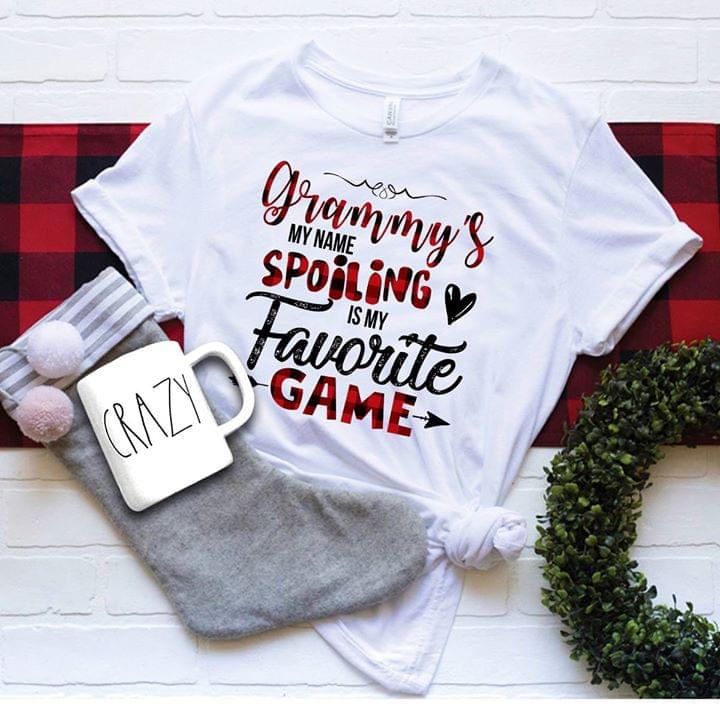 Grammy's My Name Spoiling Is My Favorite Game Shirt