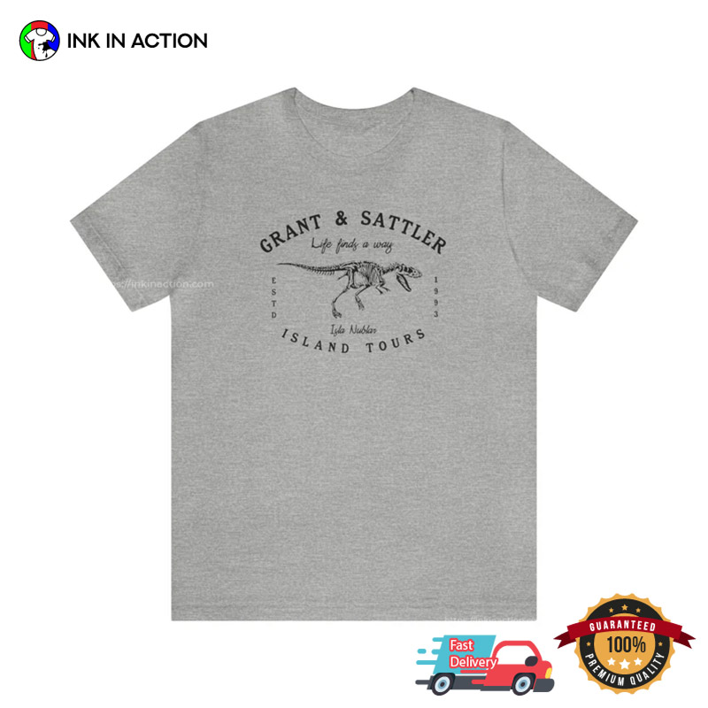 Grant & Sattler Island Tours Jurassic World T-rex T-shirt