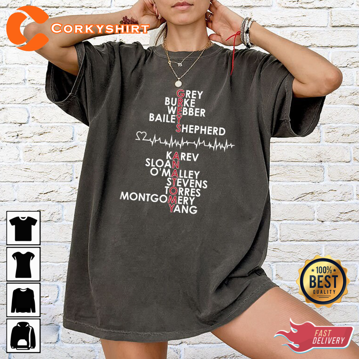 Grey’s Anatomy Characters Doctors Movie Shirt