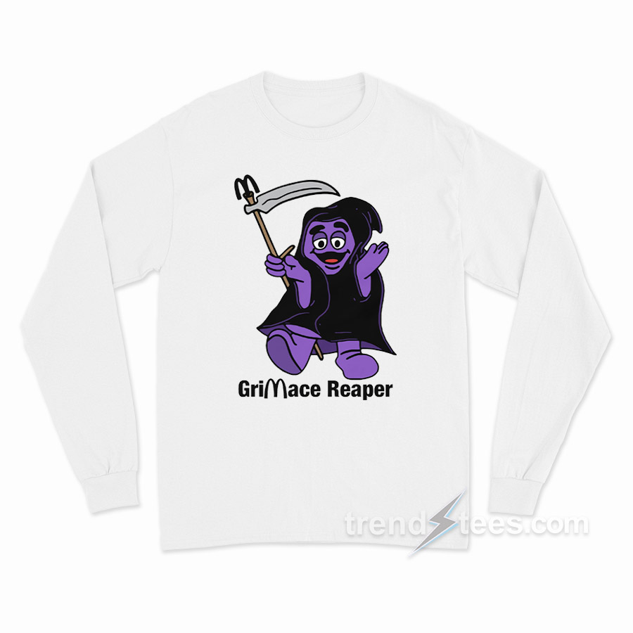 Grimace Reaper Mcdonald's Long Sleeve Shirt