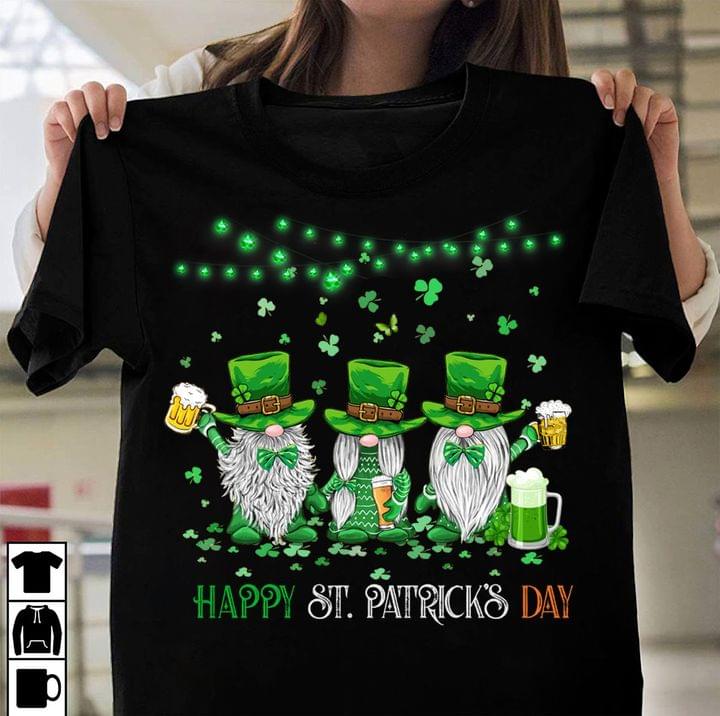 Happy St.patrick's Day Green Attire And Shamrock Religion Shirt