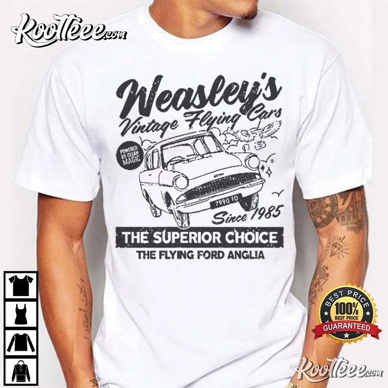 Harry Potter Weasley’s Vintage Flying Car T-shirt