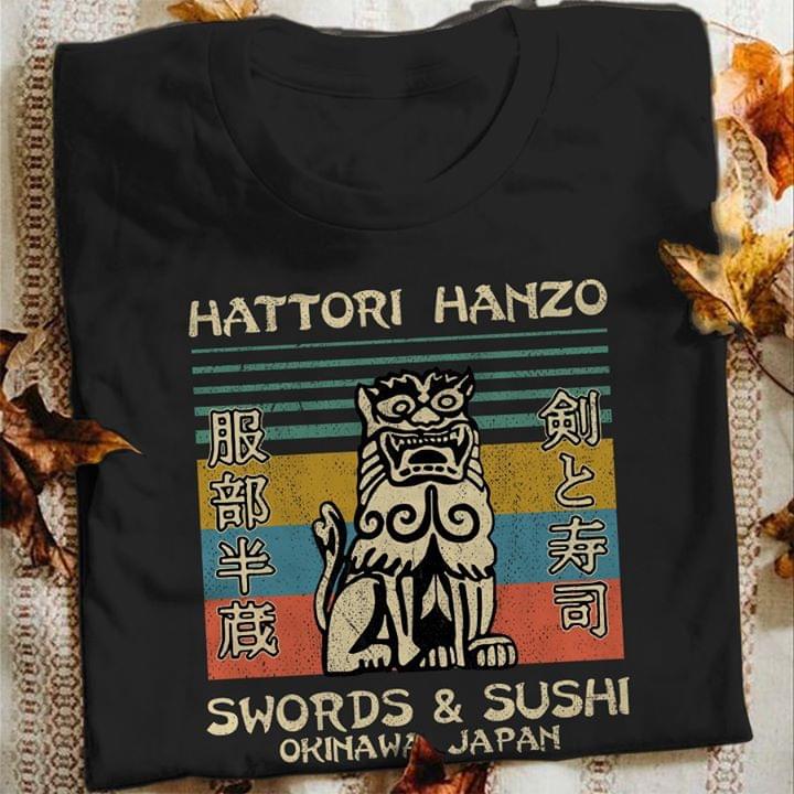 Hattori Hazo Swords & Sushi Orinawa Japan Shirt