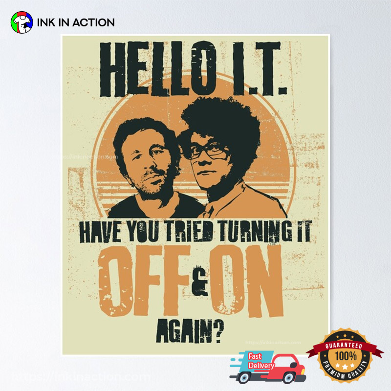 Have You Tried Turning It Off & On Again Hello It Horror Movie Poster